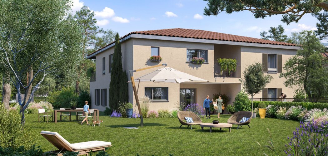 Programme immobilier neuf Les Bastides de Célony -  Aix-en-Provence : logements neufs sécurisés et verdoyants proche des commodités (13090) - Référence : 14411