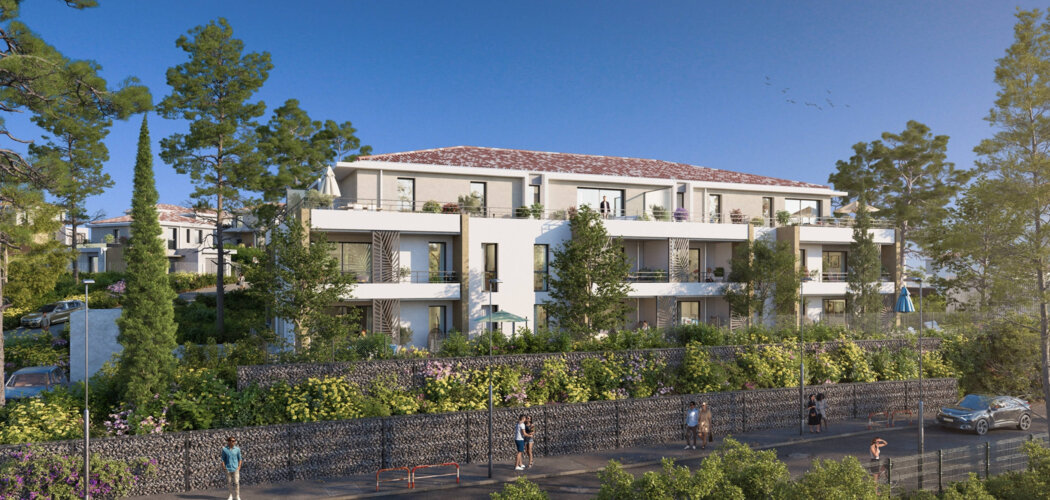 Programme immobilier neuf Domaine de l'Oratoire -  Aix-en-Provence : logements neufs sécurisés et verdoyants proche des commodités (13090) - Référence : 16887