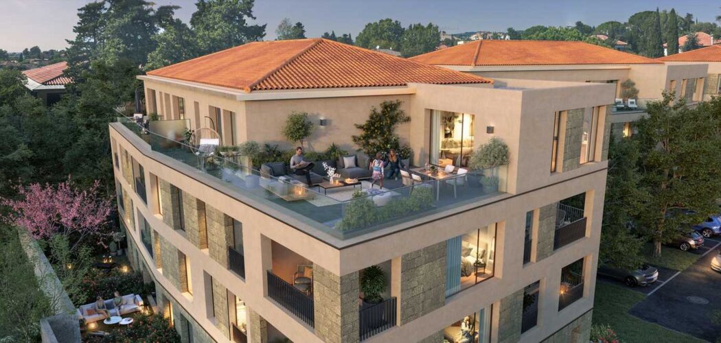 Programme immobilier neuf 102 Gambetta - Aix-en-Provence : logements neufs sécurisés et verdoyants proche du cours Mirabeau (13090) - Référence : 16885