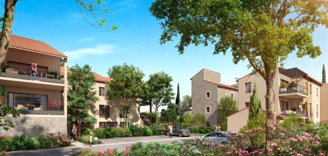 Programme immobilier neuf Domaine Saint Marc - Aix-en-Provence : Résidence T2–T5 avec cadre arboré et confort optimisé proche des commodités (13090) - Référence : 16922