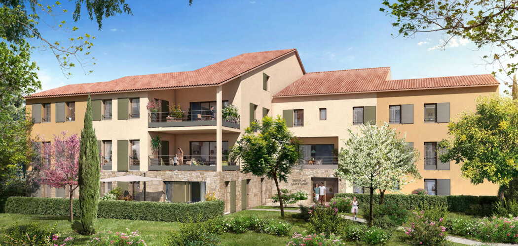 Programme immobilier neuf Domaine Saint Marc - Aix-en-Provence : Résidence T2–T5 avec cadre arboré et confort optimisé proche des commodités (13090) - Référence : 16922