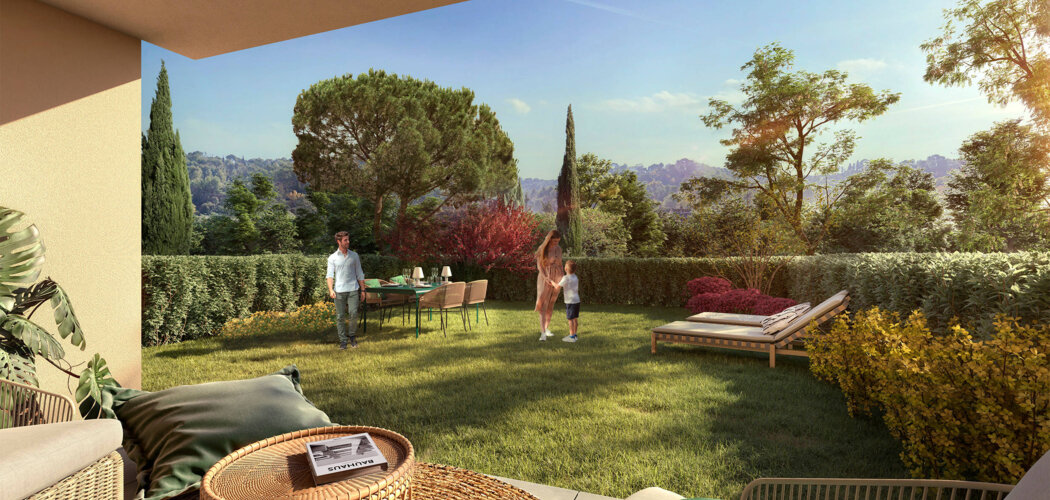 Programme immobilier neuf Domaine Saint Marc - Aix-en-Provence : Résidence T2–T5 avec cadre arboré et confort optimisé proche des commodités (13090) - Référence : 16922