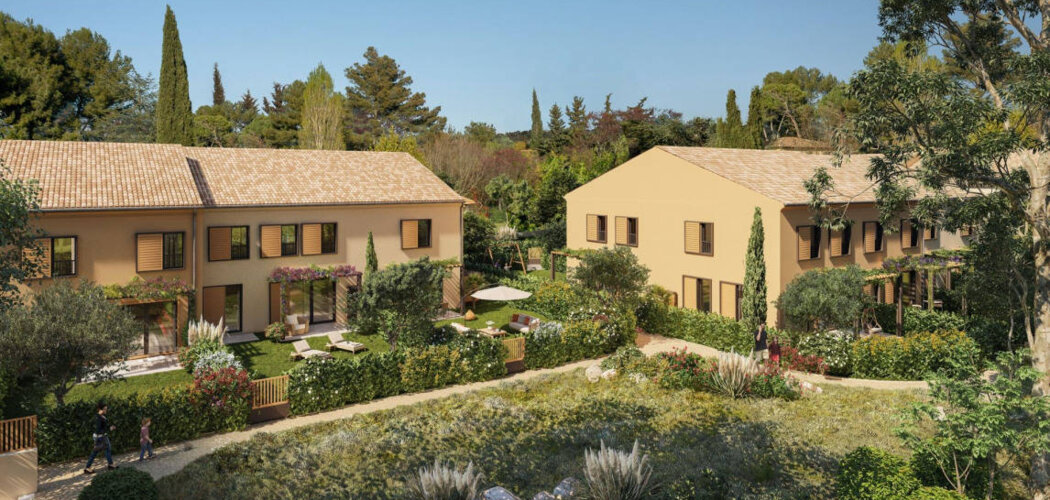 Programme immobilier neuf LE CLOS SAINT ALBERT - Aix-en-Provence : Résidence T3–T4 avec cadre provençal et confort optimisé proche des espaces verts (13090) - Référence : 14256