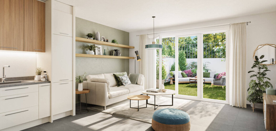 Programme immobilier neuf JARDIN EMY - Marseille 14 : logements neufs lumineux et écoresponsables près des Hauts de St Marthe (13014) - Référence : 14874
