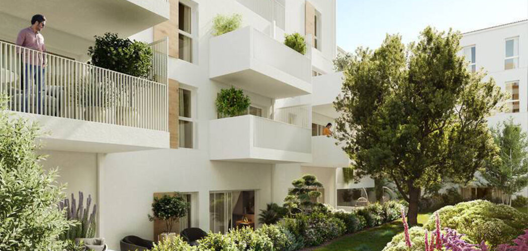 Programme immobilier neuf Héritage - Marseille 6 : Résidence studio–T4 avec cadre provençal et confort optimisé proche des commodités (13006) - Référence : 14529