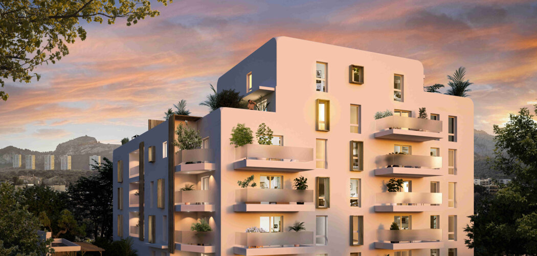 Programme immobilier neuf Casa Boha - Marseille 8 : logements neufs T2–T4 proche de la mer et des plages (13008) - Référence : 8887