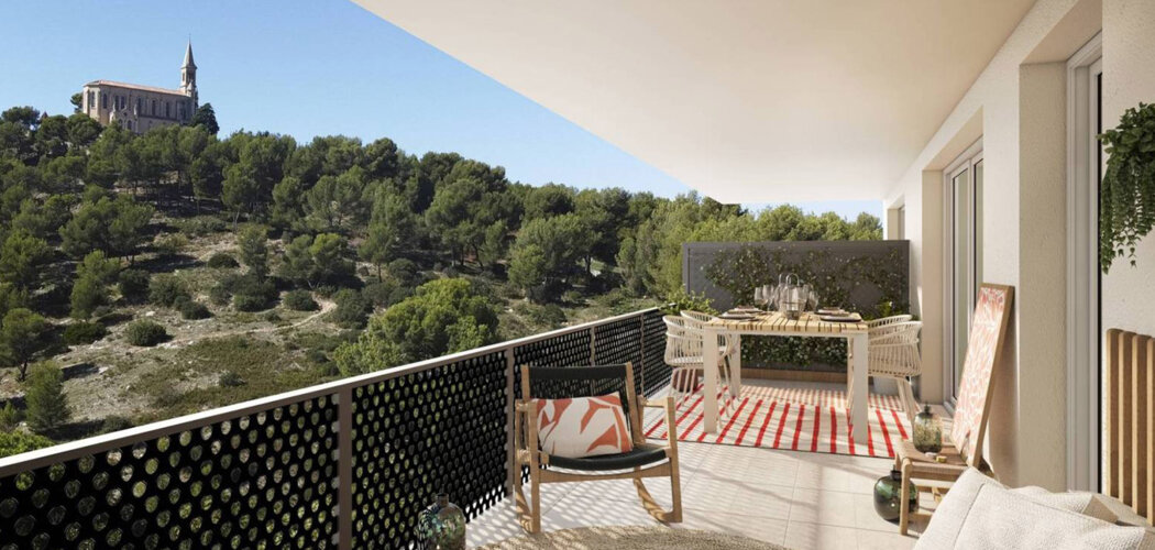Programme immobilier neuf Villa Marguerite - Marseille 9 environnement verdoyant proche du village du Redon (13009) - Référence : 12580