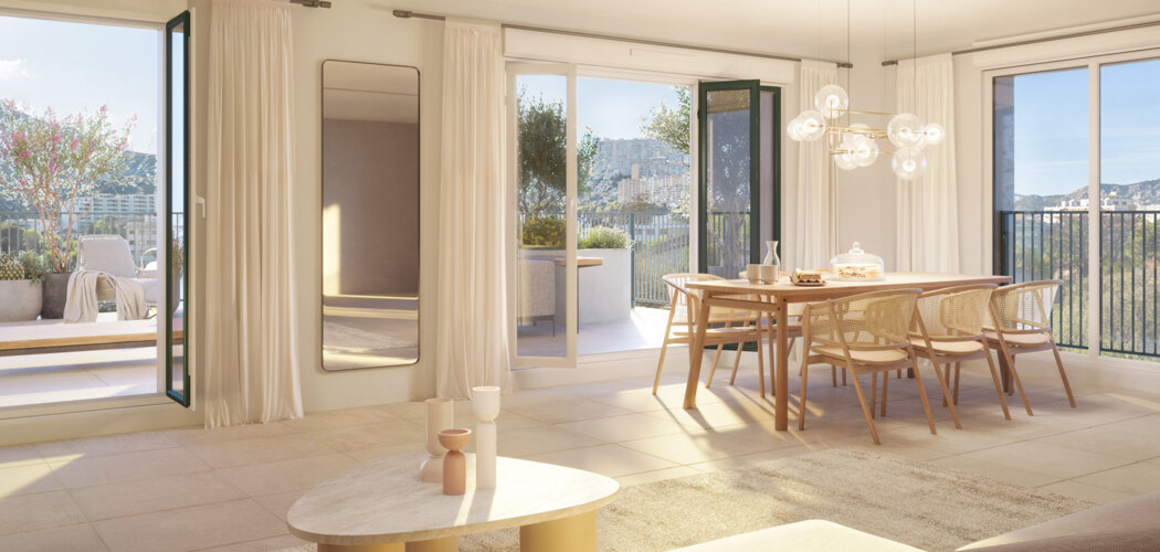 Programme immobilier neuf L'ombrière - Marseille 9ème vivre au Cabot dans un environnement résidentiel recherché (13009) - Référence : 14144