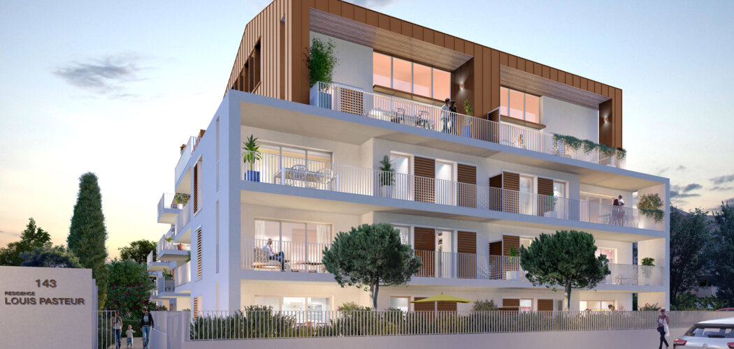 Programme immobilier neuf Louis Pasteur - Marseille : logements neufs sécurisés et verdoyants proche des commodités (13010) - Référence : 15180