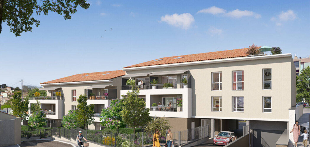 Programme immobilier neuf Le Clos des Acacias - Marseille : logements neufs sécurisés et verdoyants proche des commodités (13013) - Référence : 15367