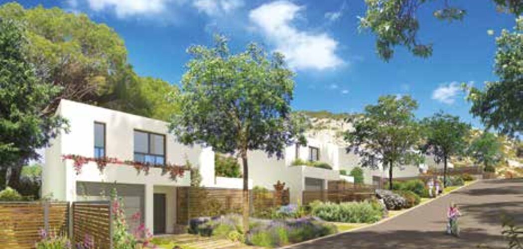 Programme immobilier neuf Le Parc aux Ecureuils - Marseille : maisons neuves dans le quartier Sormiou, vues sur les Calanques (13009) - Référence : 8607