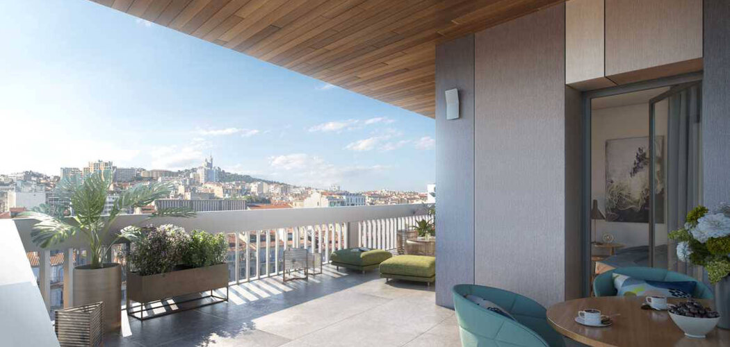Programme immobilier neuf INITIAL PRADO - Marseille Prado : résidences neuves avec balcons et jardin paysager (13008) - Référence : 14186