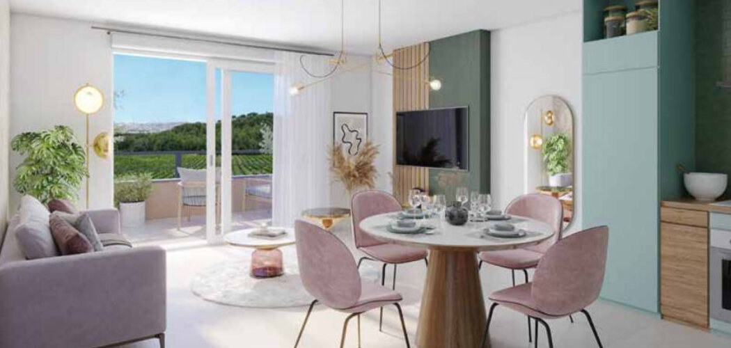 Programme immobilier neuf TERRES VICTOIRE - Rousset : Résidence T2–T4 avec cadre résidentiel et confort optimisé proche des commodités (13790) - Référence : 14415