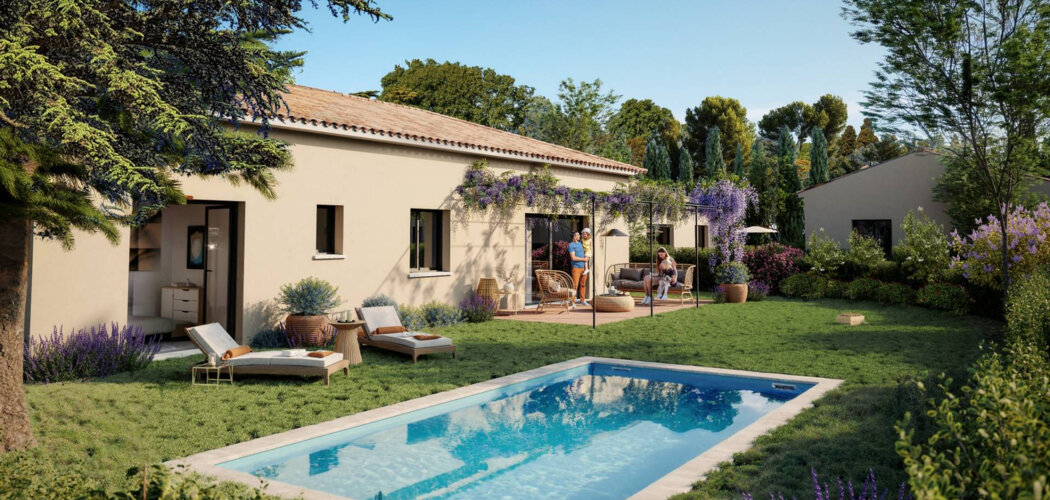 Programme immobilier neuf La Pinède - Saint-Cannat : Maisons neuves avec jardin dans un cadre provençal à 7 min des bus (13760) - Référence : 8912
