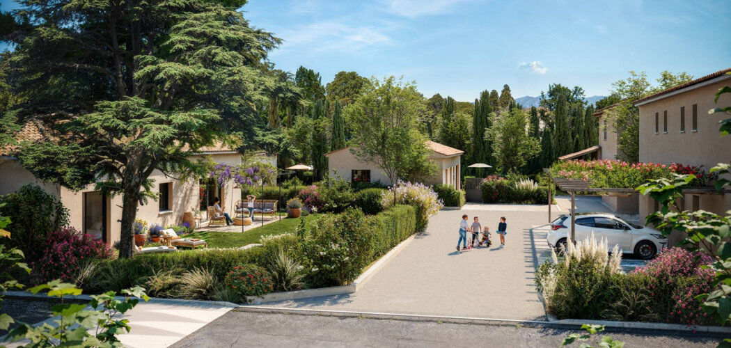 Programme immobilier neuf La Pinède - Saint-Cannat : Maisons neuves avec jardin dans un cadre provençal à 7 min des bus (13760) - Référence : 8912