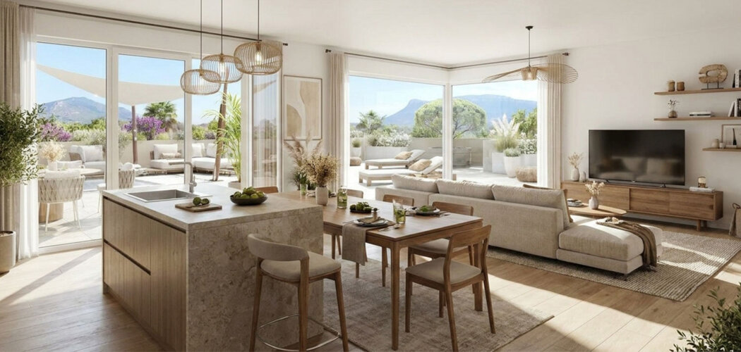 Programme immobilier neuf TERRASSES VICTORIA - Trets adresse neuve au pied de la montagne Sainte-Victoire (13530) - Référence : 17284