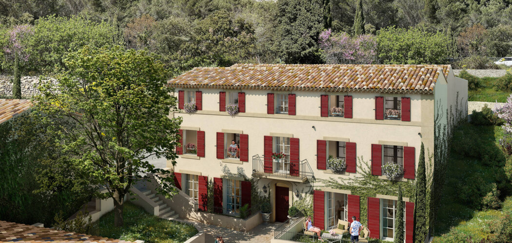 Programme immobilier neuf La Bastide - Vauvenargues à proximité d’Aix-en-Provence et vue sur château (13090) - Référence : 16186