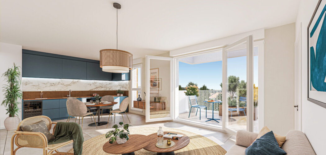 Programme immobilier neuf Les Boiseries du Parc - Vitrolles : logements neufs T2–T4 proche des commodités (13127) - Référence : 14425